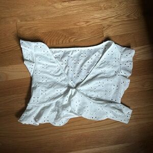 White Shein Crop Top